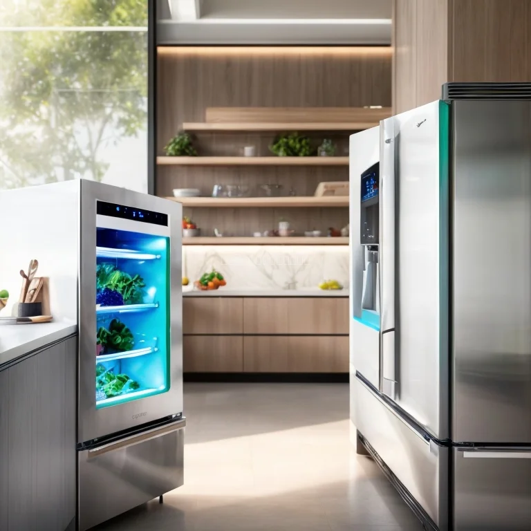 Kühlschrank mit Kameras und Sensoren